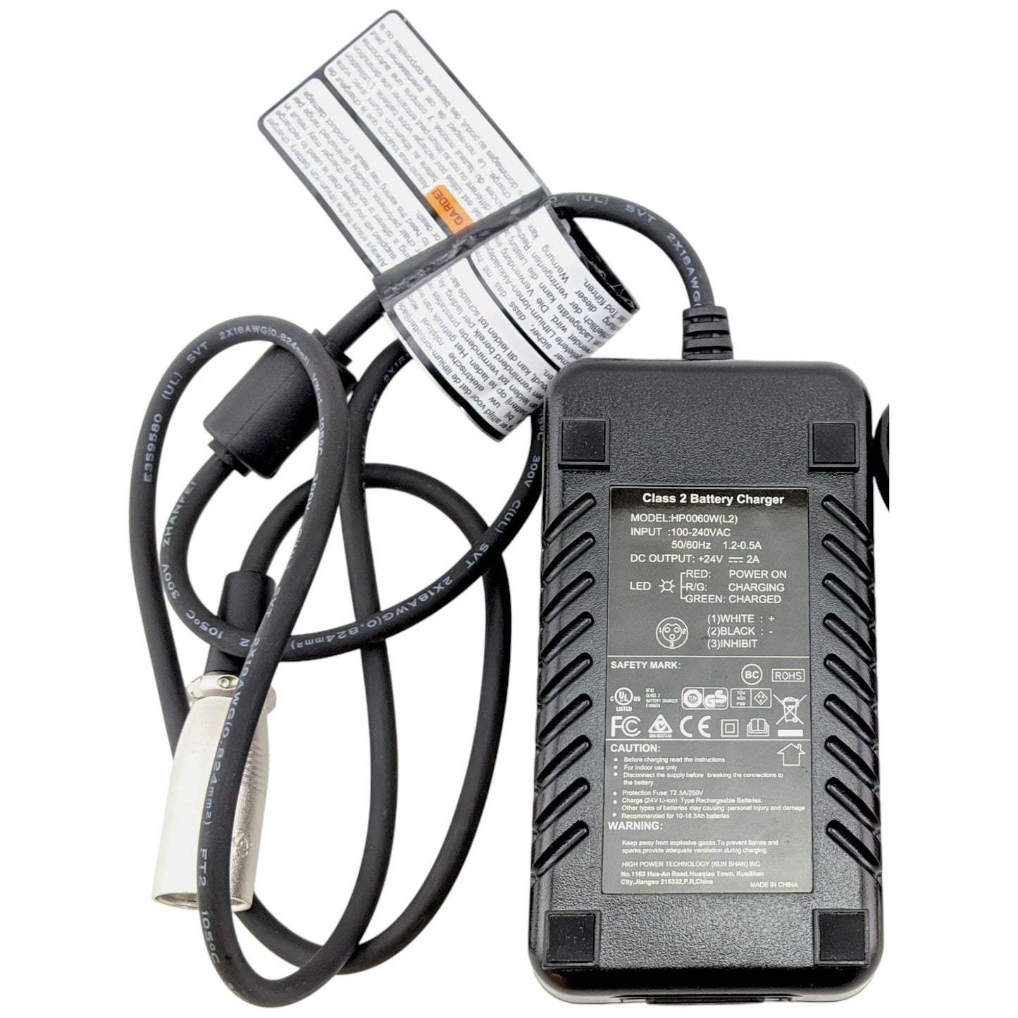 24V 2A | Vive 3 & 4 Wheel Scooter Charger | 3-Pin