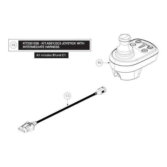 Pride Mobility - Joystick - CTLDC1574 - D51157.01, D51157.02, D51157.03