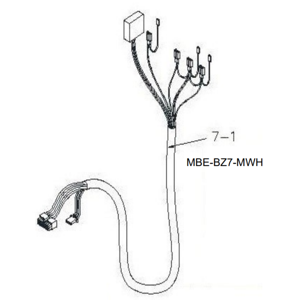 Golden Technologies - Front to Rear Harness - MBE-BZ8-MWH