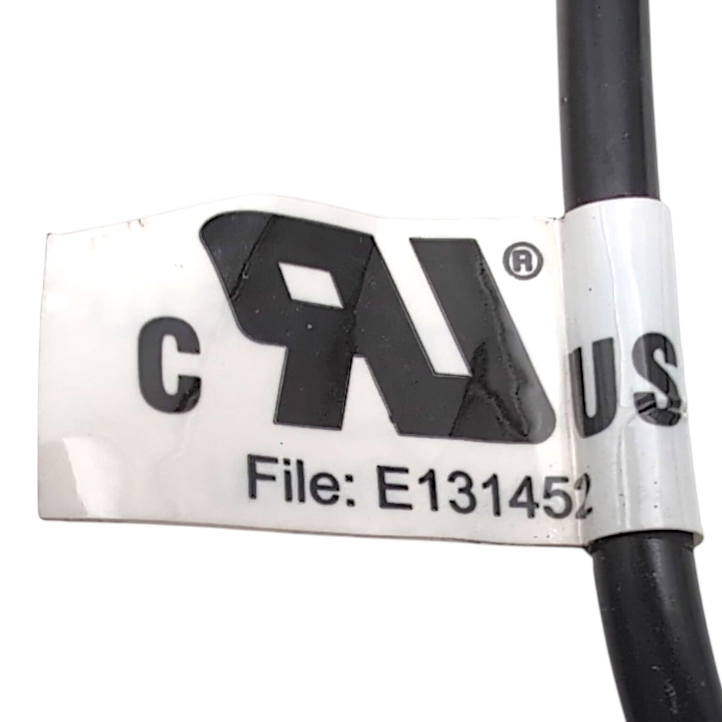 cRUus File Number: E131452. Certification mark for UL recognized components in the US and Canada.