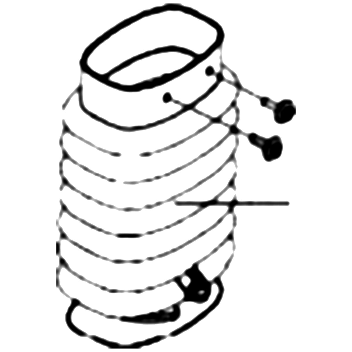 Golden Technologies MBH-C40-YTSB Shoulder Bolt, Yoke/Tiller (M8x47mm), With Washer And Nut parts diagram