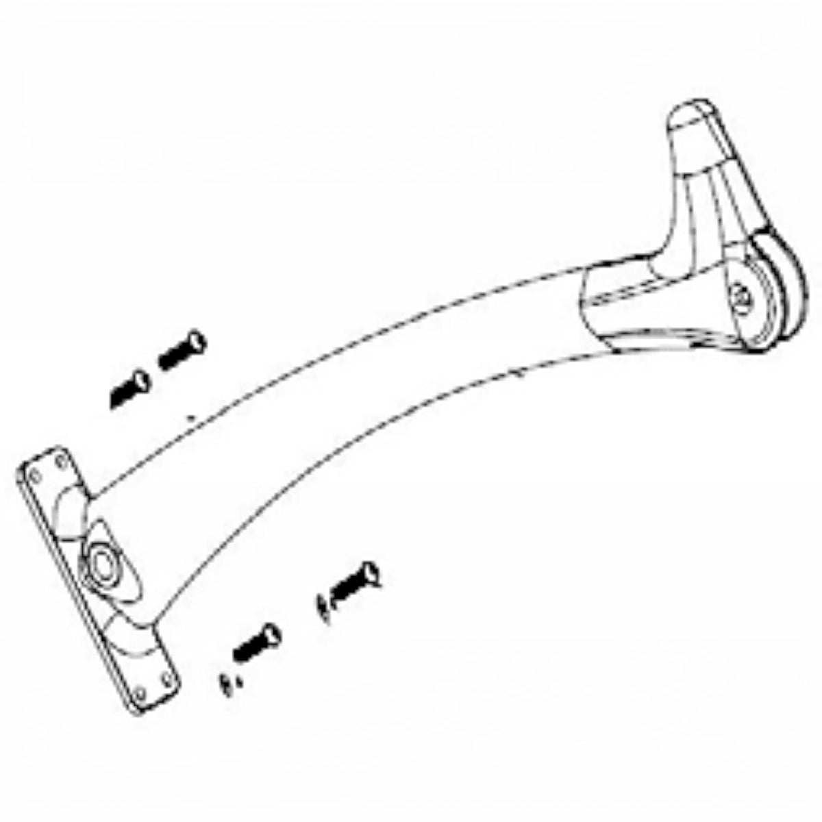 Golden Technologies Cricket Right Motor Frame Tube & Hardware (MFA-0049)