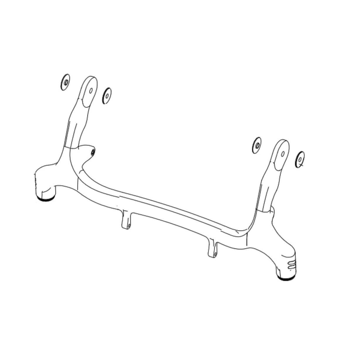 Golden Technologies Cricket Front Frame Caster Support (MFA-0051)