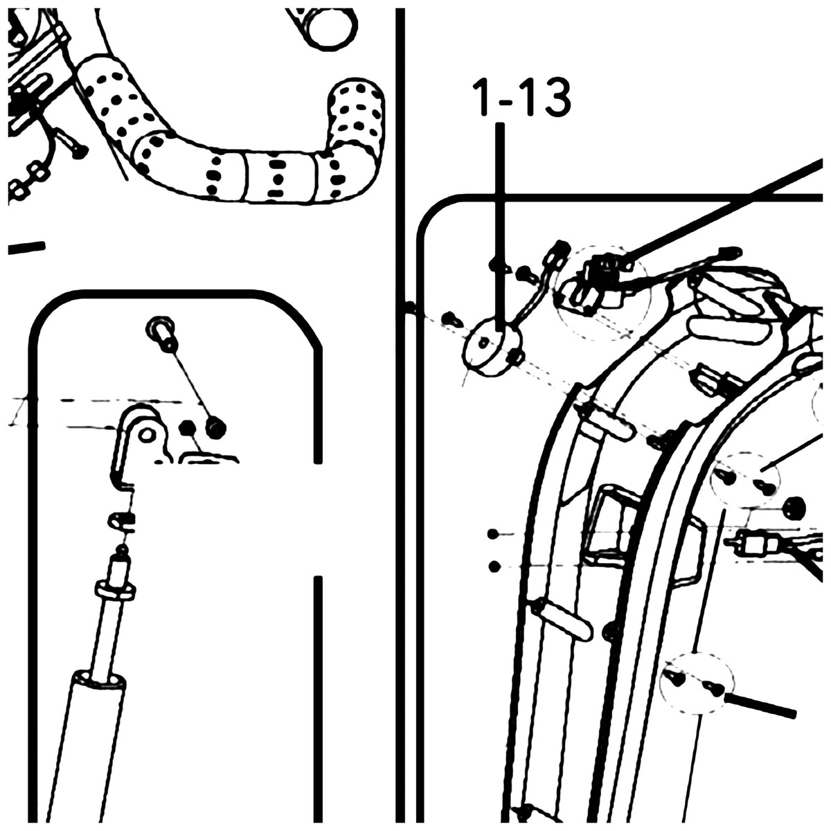 Golden Technologies SE06A607 Horn, For Companion GC240/GC340/GC440 parts diagram