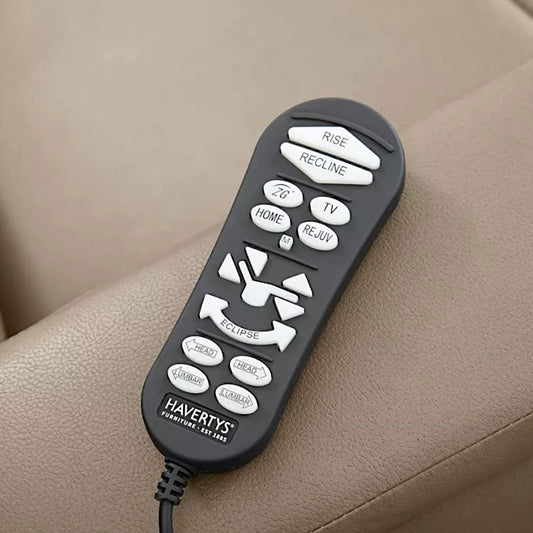 Havertys Tanner Power Lift Recliner Remote Hand Control - 17 Button, 5-Pin
