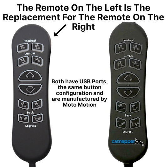 10-Button Replacement Remote for Jackson Catnapper Warner 4862 Lift Chair