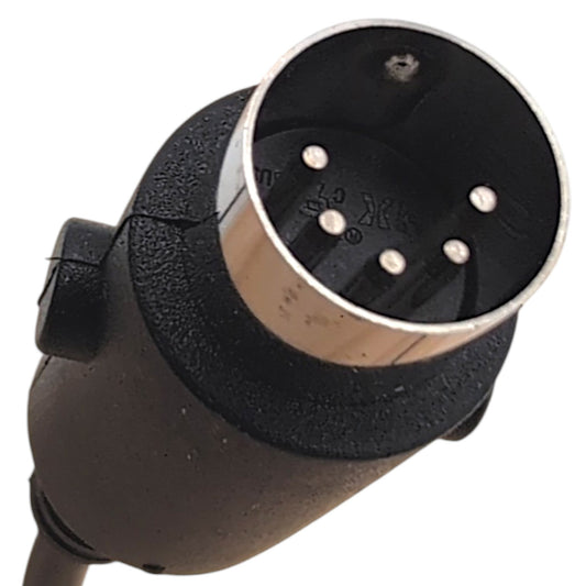 closeup of the 5-pin connector, shows all pins clearly