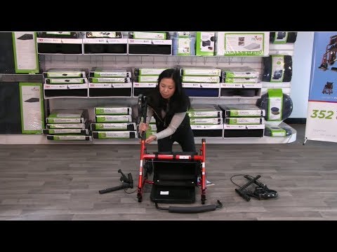 NOVA STAR Standard Rolling Walker - 300 Pound Capacity - 4288