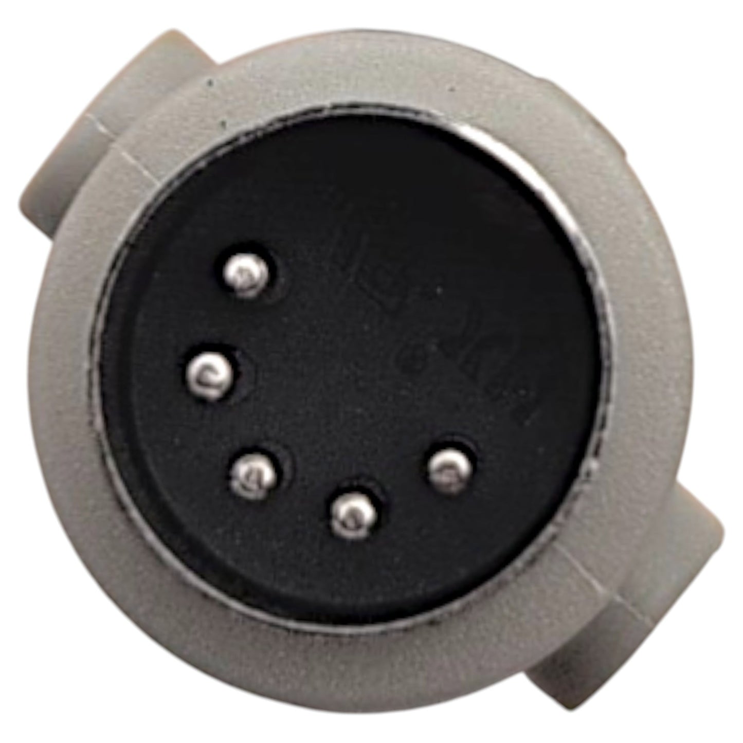 front close-up of the 5-pin connector. All Pins in clear view