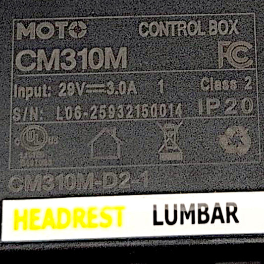 Pride Mobility Viva Lift/Viva2 Control Box CM310M-D2-1 / CTL2205787