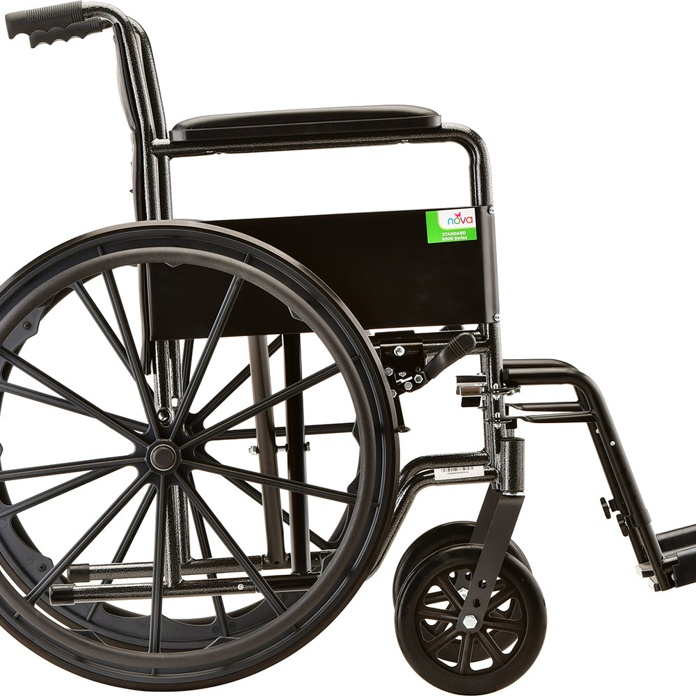 Hammertone Wheelchair - 18" With Fixed Arm & Swing Away Footrest 5080S