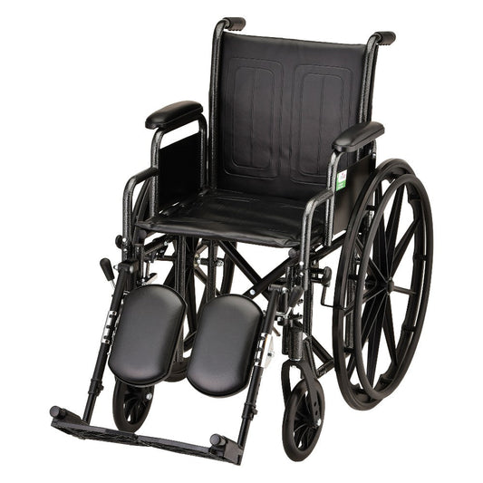 Hammertone Wheelchair - 18" With Detachable Arms & Elevating Legrest 5185SE