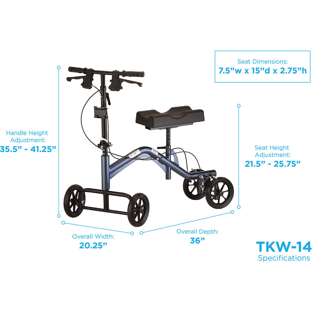 Turning Knee Walker Heavy Duty Tall TKW-14