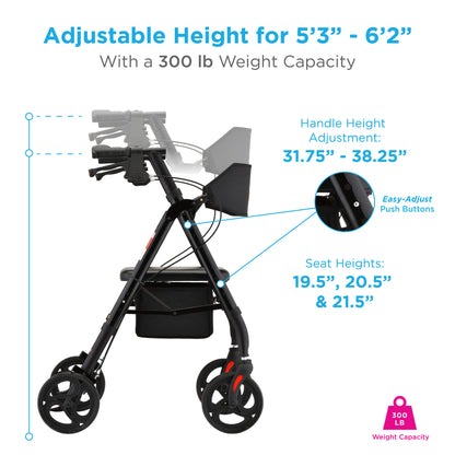 Nova Medical - Star 8 OS Rollator Walker 4258