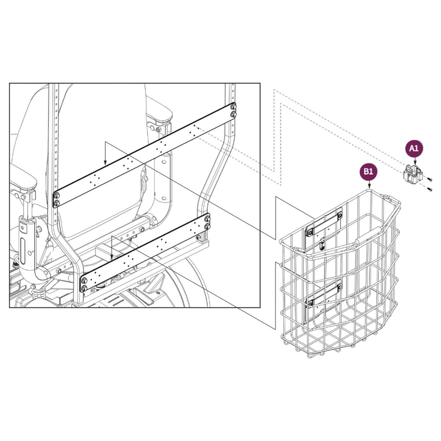 Pride Mobility Hard Top Canopy Fits Baja Wrangler 2 - ACC2400795 ACC2400789