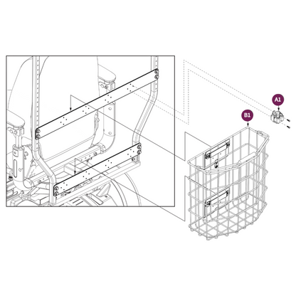 Pride Mobility Hard Top Canopy Fits Baja Wrangler 2 - ACC2400795 ACC2400789