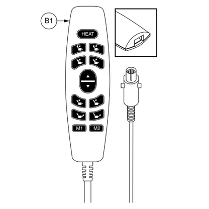 illustration of remote from its instruction manual