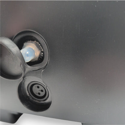 Front 3 pin xXLR Charging Port and crcuit breaker reset button