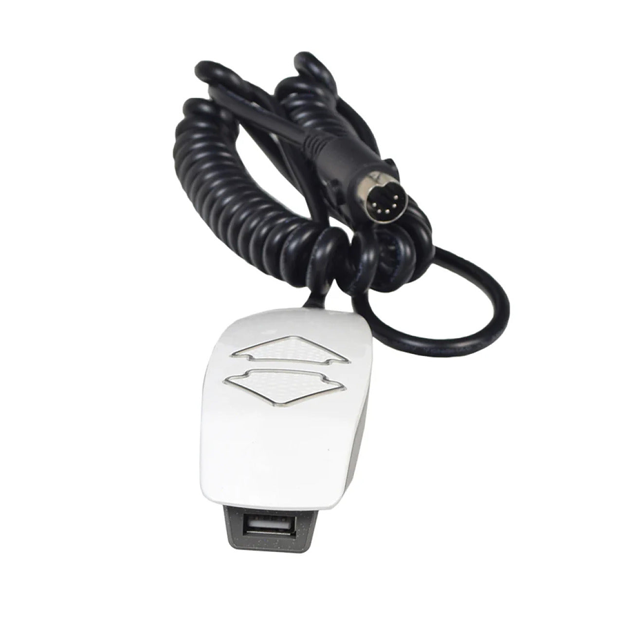 top View showing the USB port and 5-Pin Connector