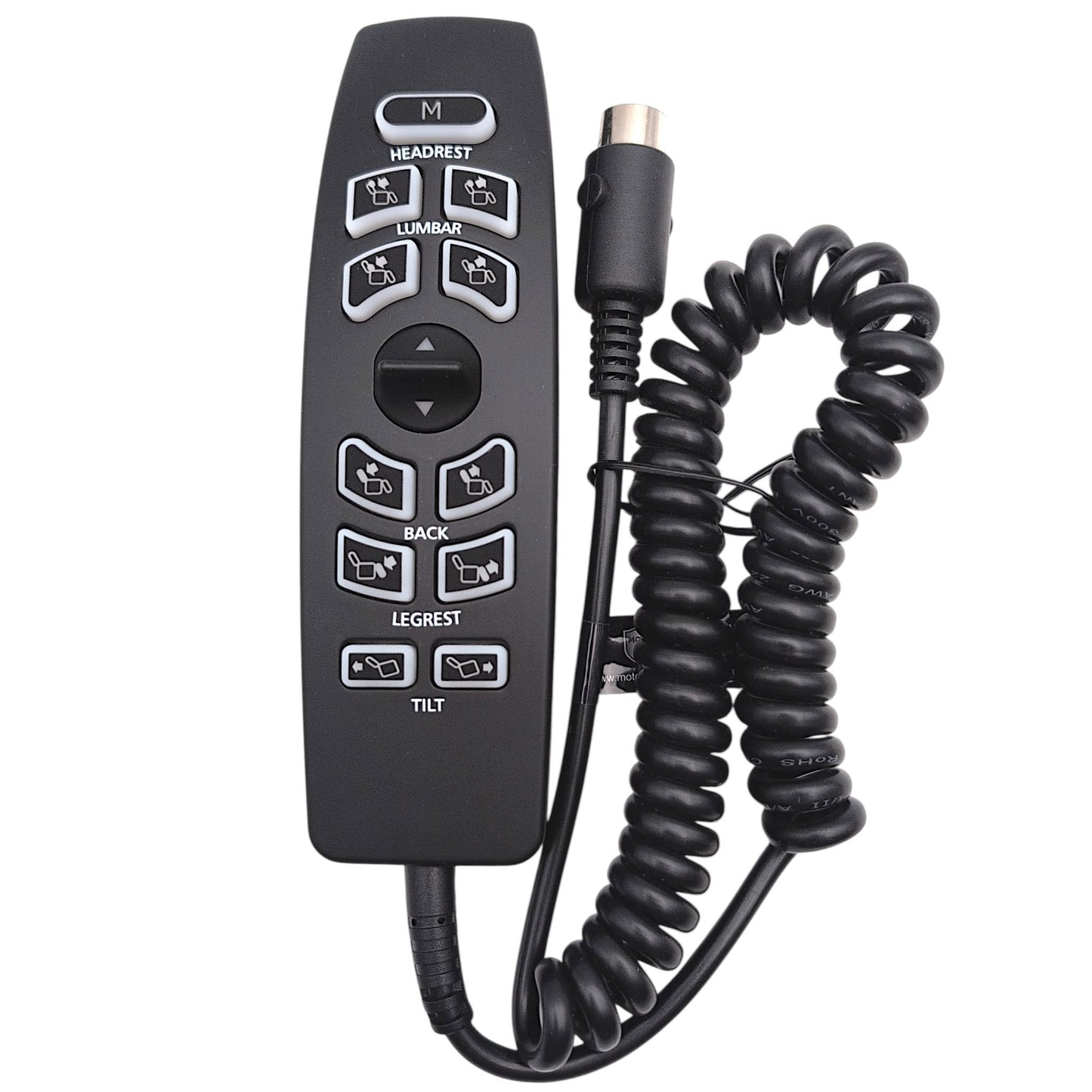 front with cable wound up