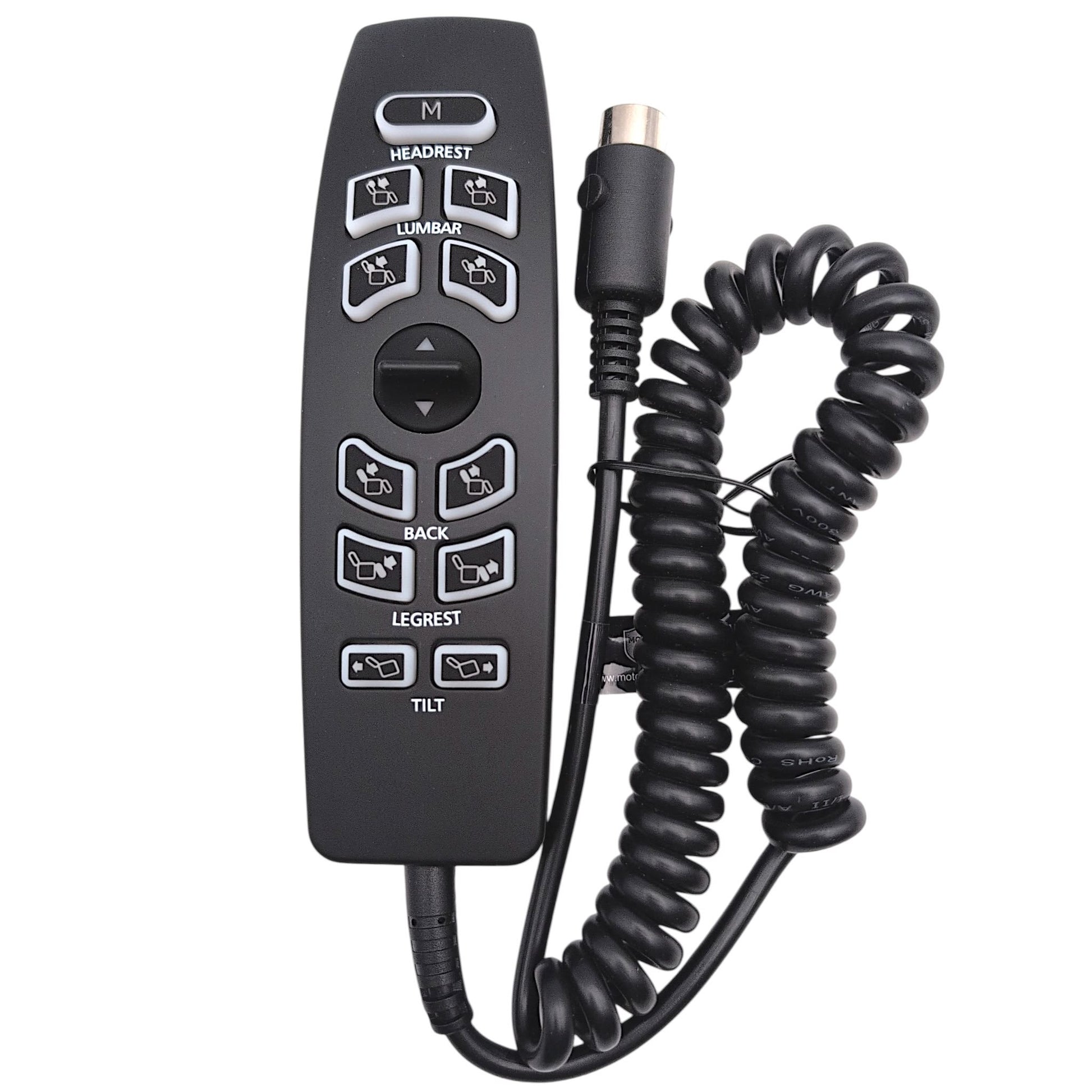 front with cable wound up