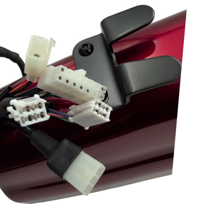 Merits - 33500572 - Pioneer 4 (S141 4-Wheel) Tiller Assembly Red - Includes Complete Dash and Shrouds