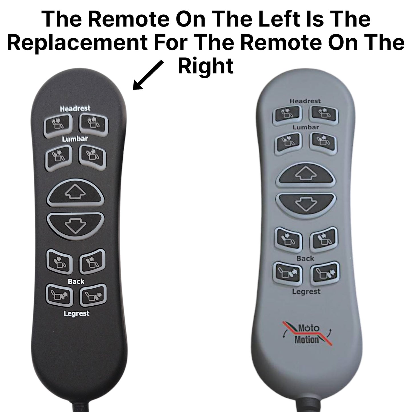 Moto Motion HSW310 Remote Hand Control 10-Button, 5-Pin, USB Replacement