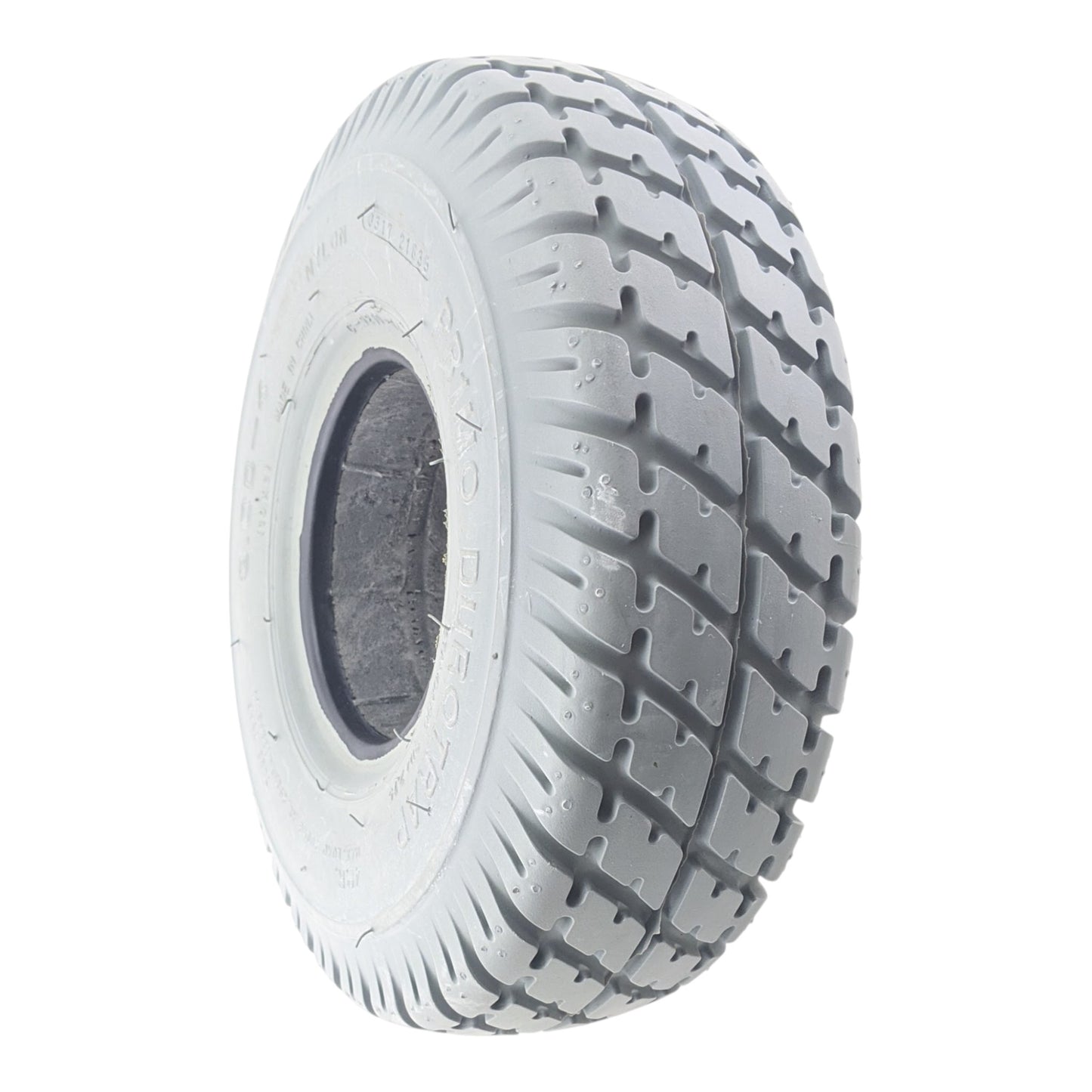 Pride Mobility - Black Foam Fill Wire With Gray Thread - 3.00-4 (10"x3", 260x85) Flat-Free - TIRSOLI1020