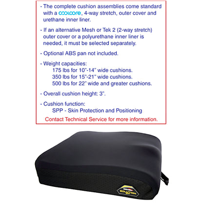 Stealth Products Solution SPP Cushion 20x20 | Urethane Liner & Mesh Cover | ST-SOLSPP2020, SOL-VUM2020