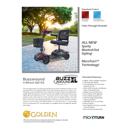 Golden Technologies Buzzaround XL Model GB150