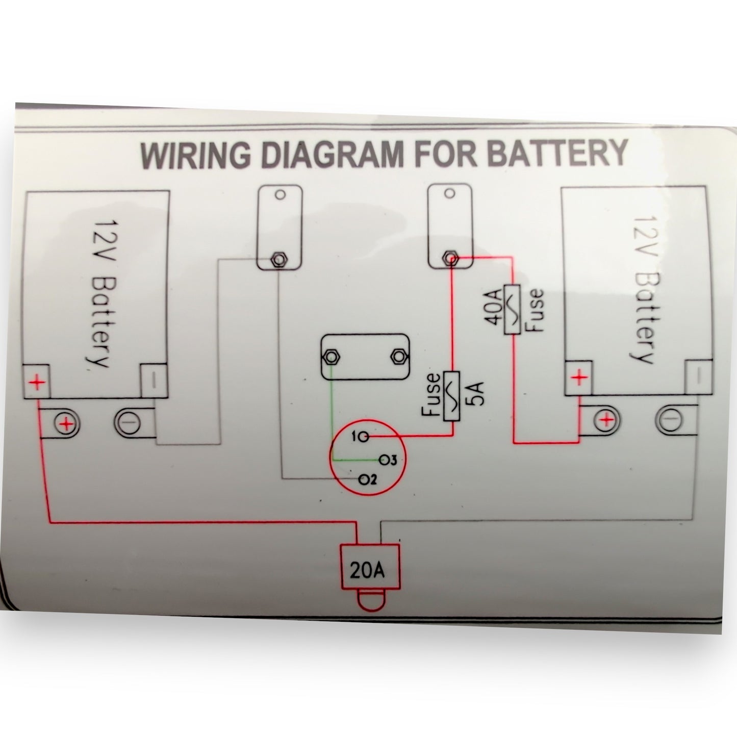 wiring diagram for install batteries