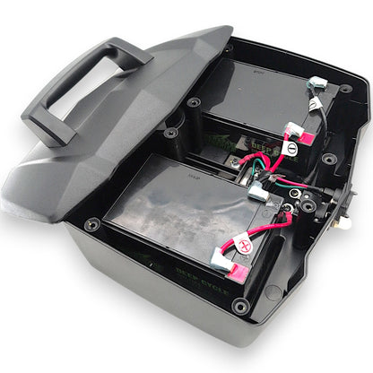 batteries box with lid removed showing DSL1104 batteries for that variant