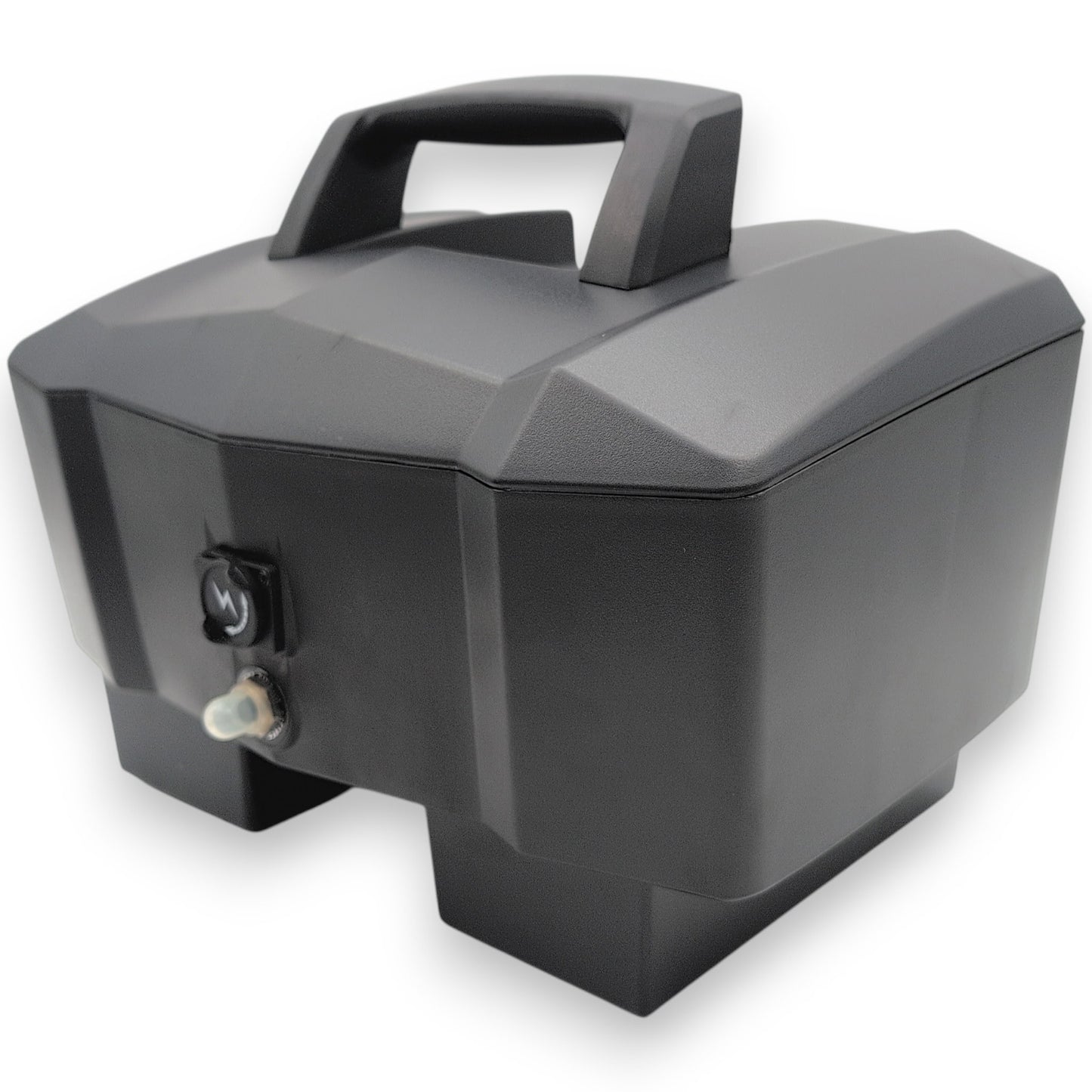 front right view of battery box