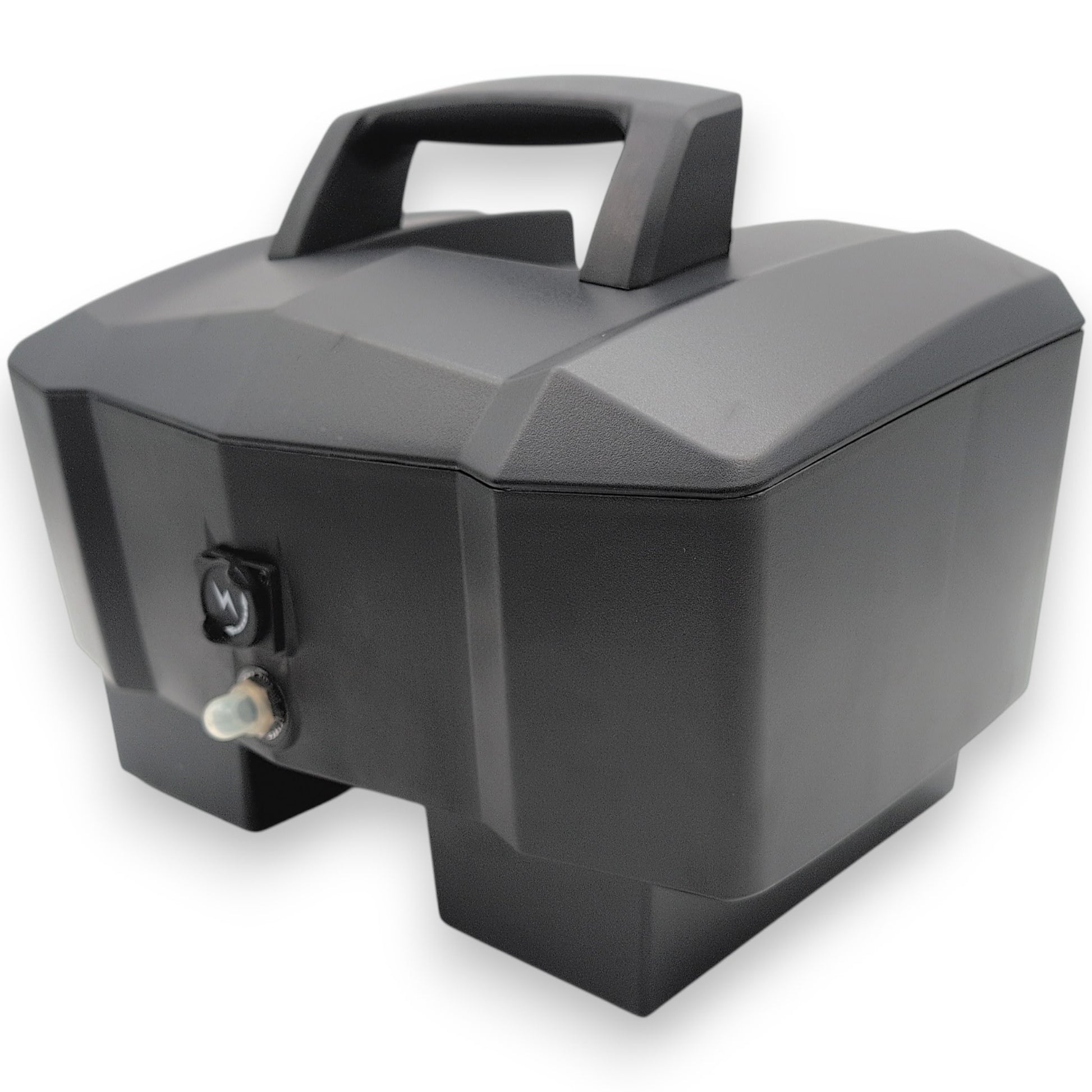 front right view of battery box