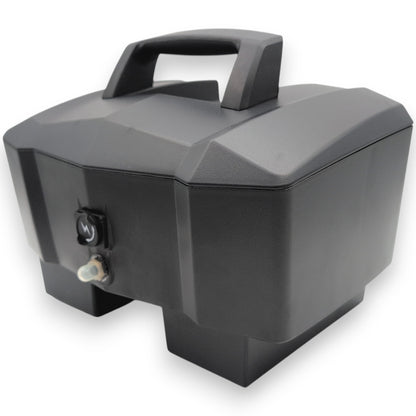 front right view of battery box