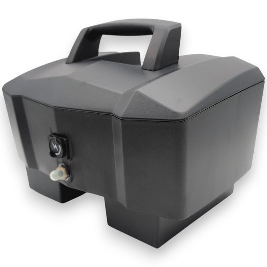 front right view of battery box