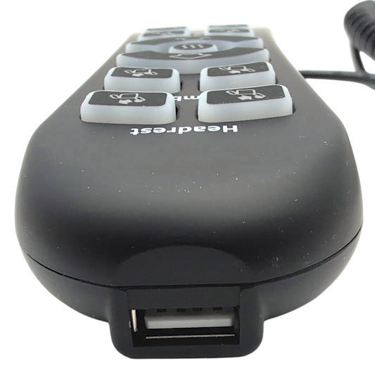 top of remote with USB charging Port in view