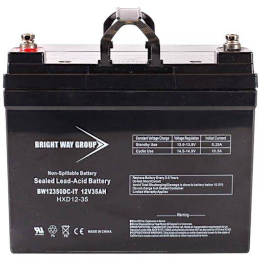 Merits Pioneer 3 & 4 Replacement Battery (S131/S141) - 12V 35Ah Group U1 AGM - BW12350DC-IT