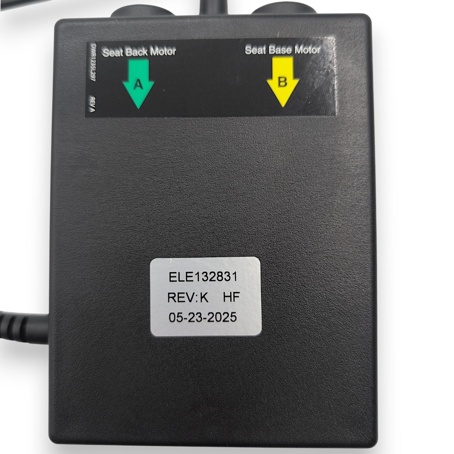 control box part number ele132831 front closeup
