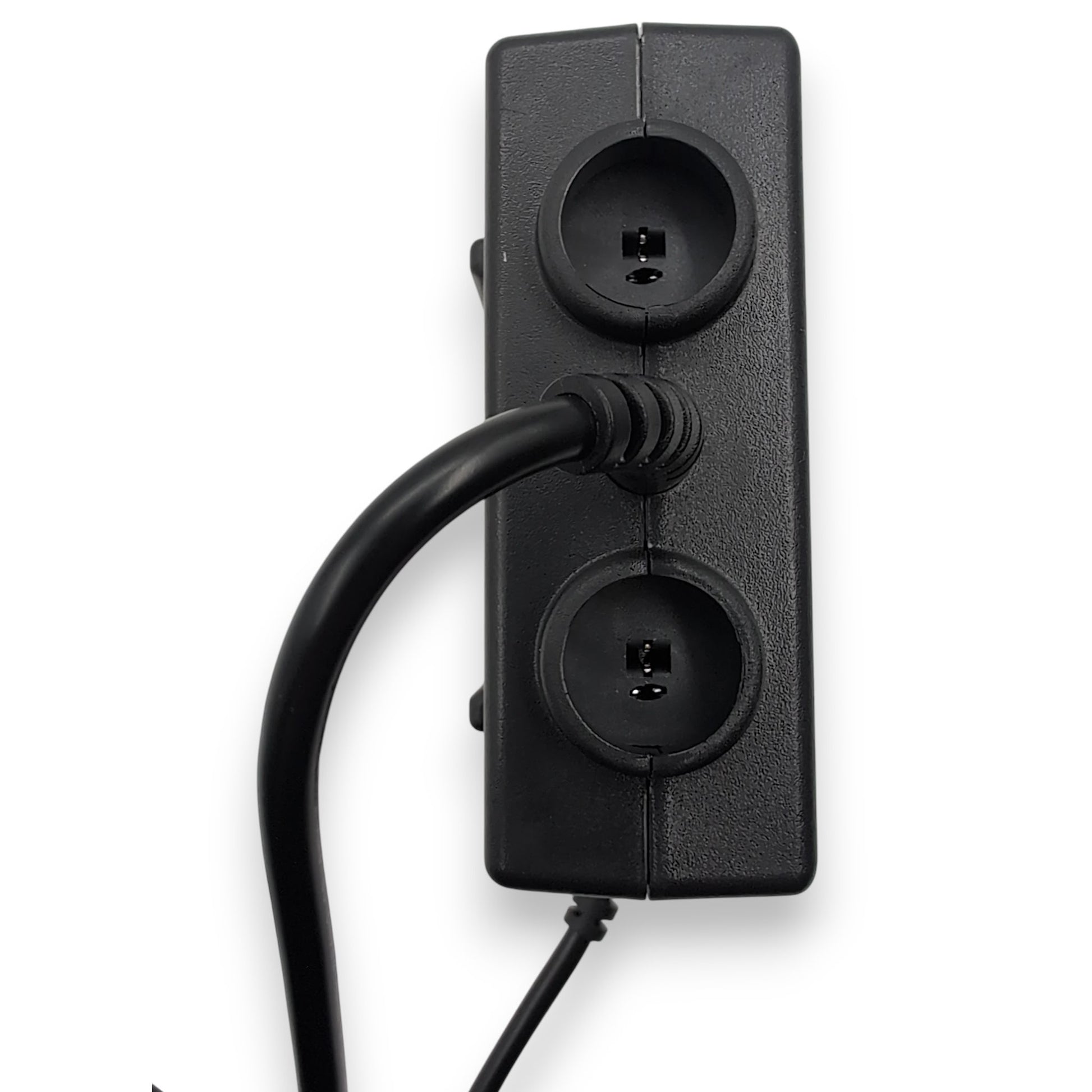 top of control box showing two ports