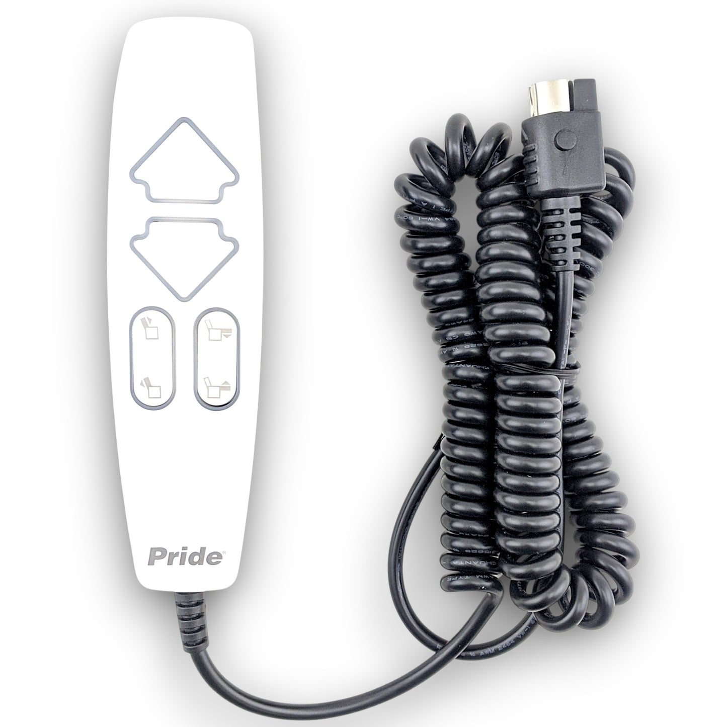 front of control with cord