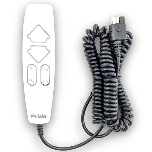 front of control with cord