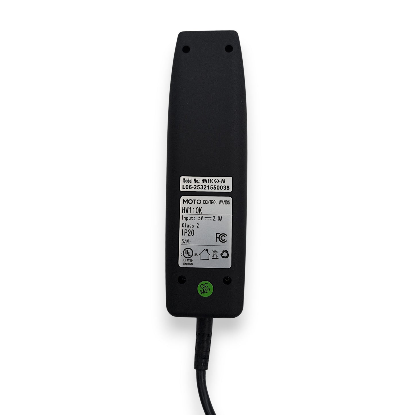 back of the remote
