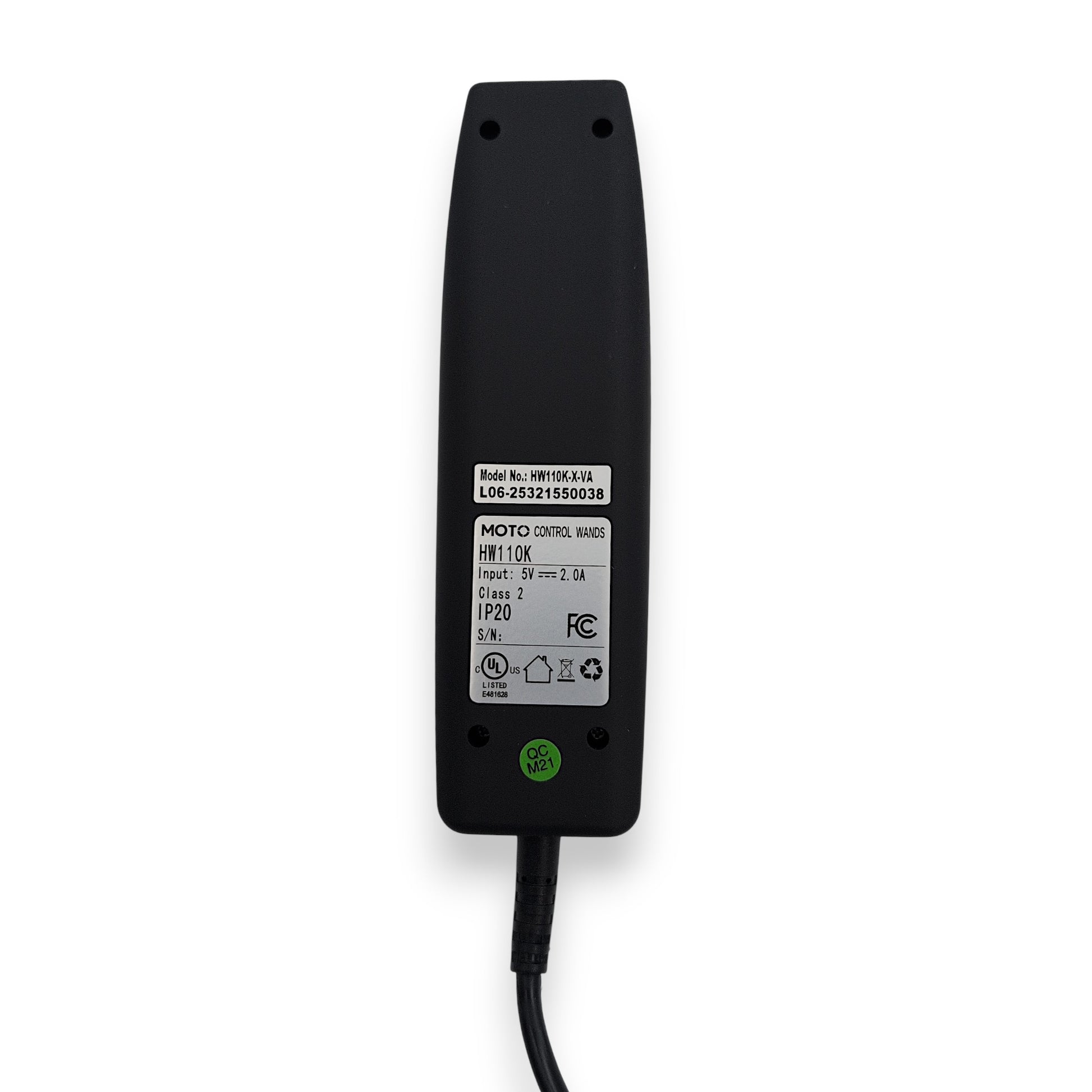 back of the remote