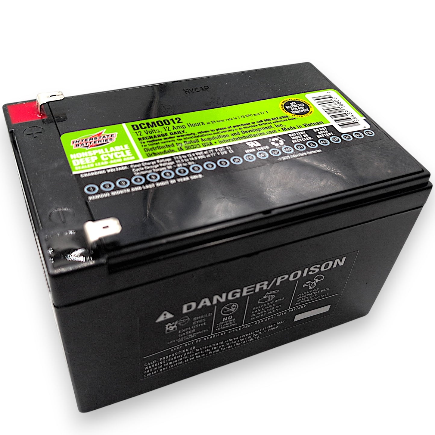 Interstate Battery DCM0012  | Upgrades BATLIQ1013, MBE-BATT1212-F2, MKB-ES12-12, PSB-BATT