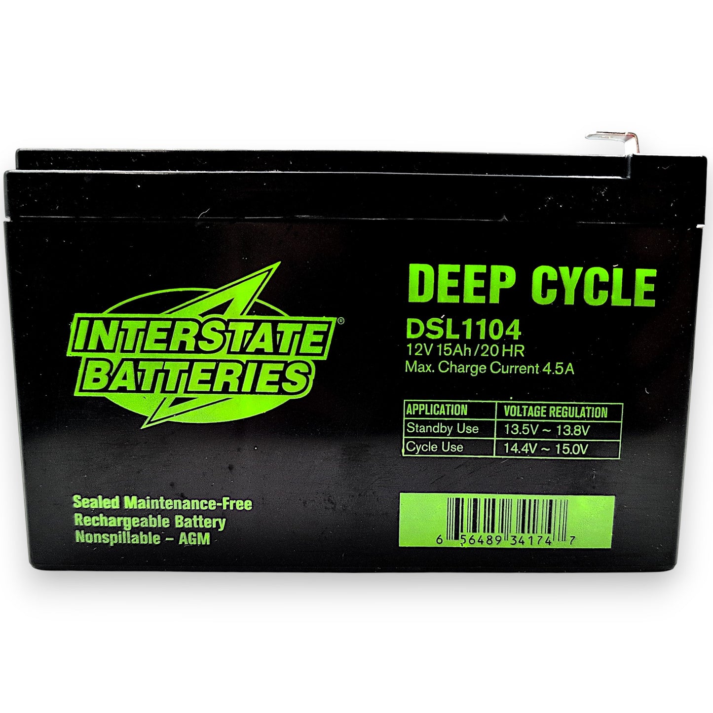 Interstate Battery DSL1104 | Upgrades BATLIQ1013, MBE-BATT1212-F2, MKB-ES12-12, PSB-BATT