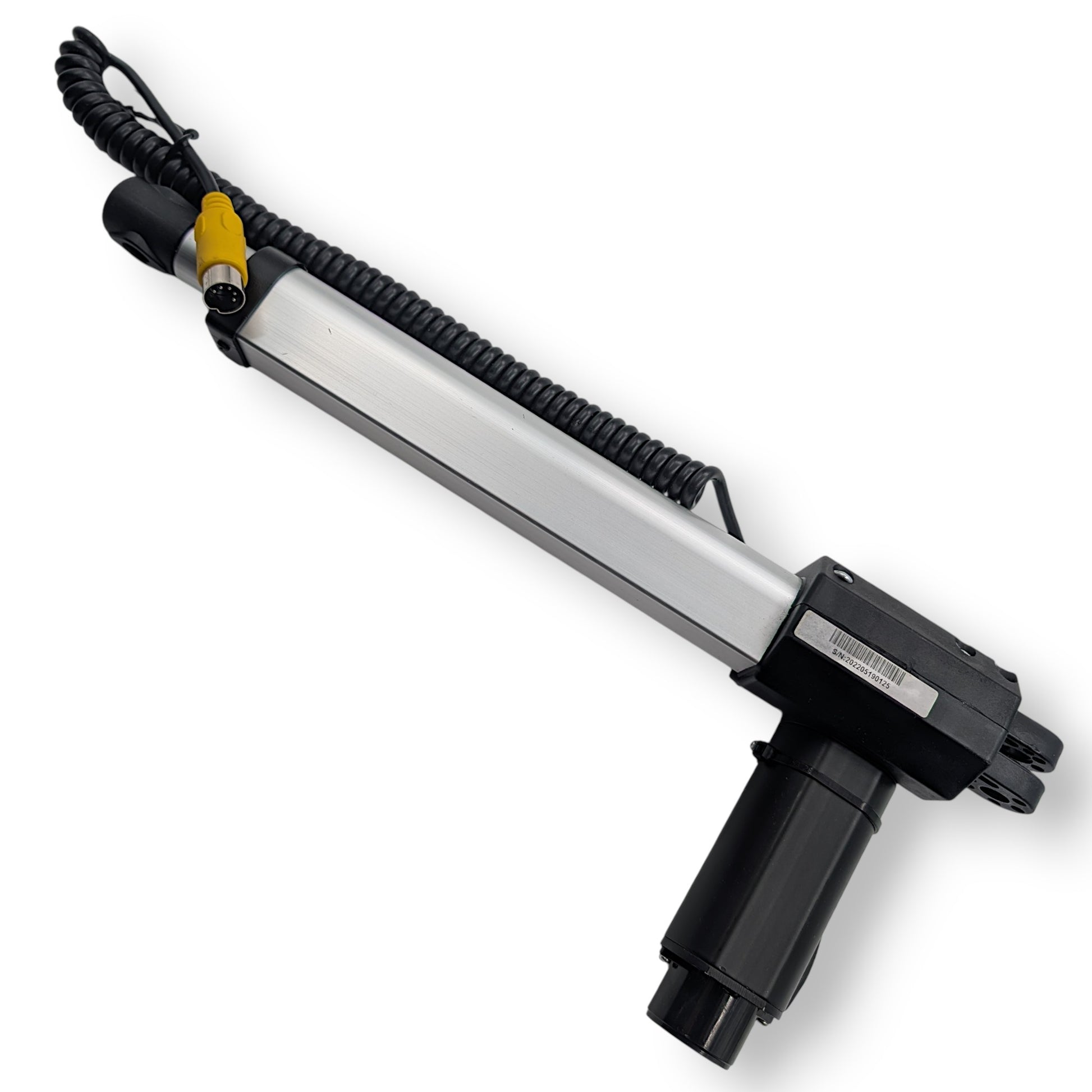 side of actuator with 5 pin connector and cable