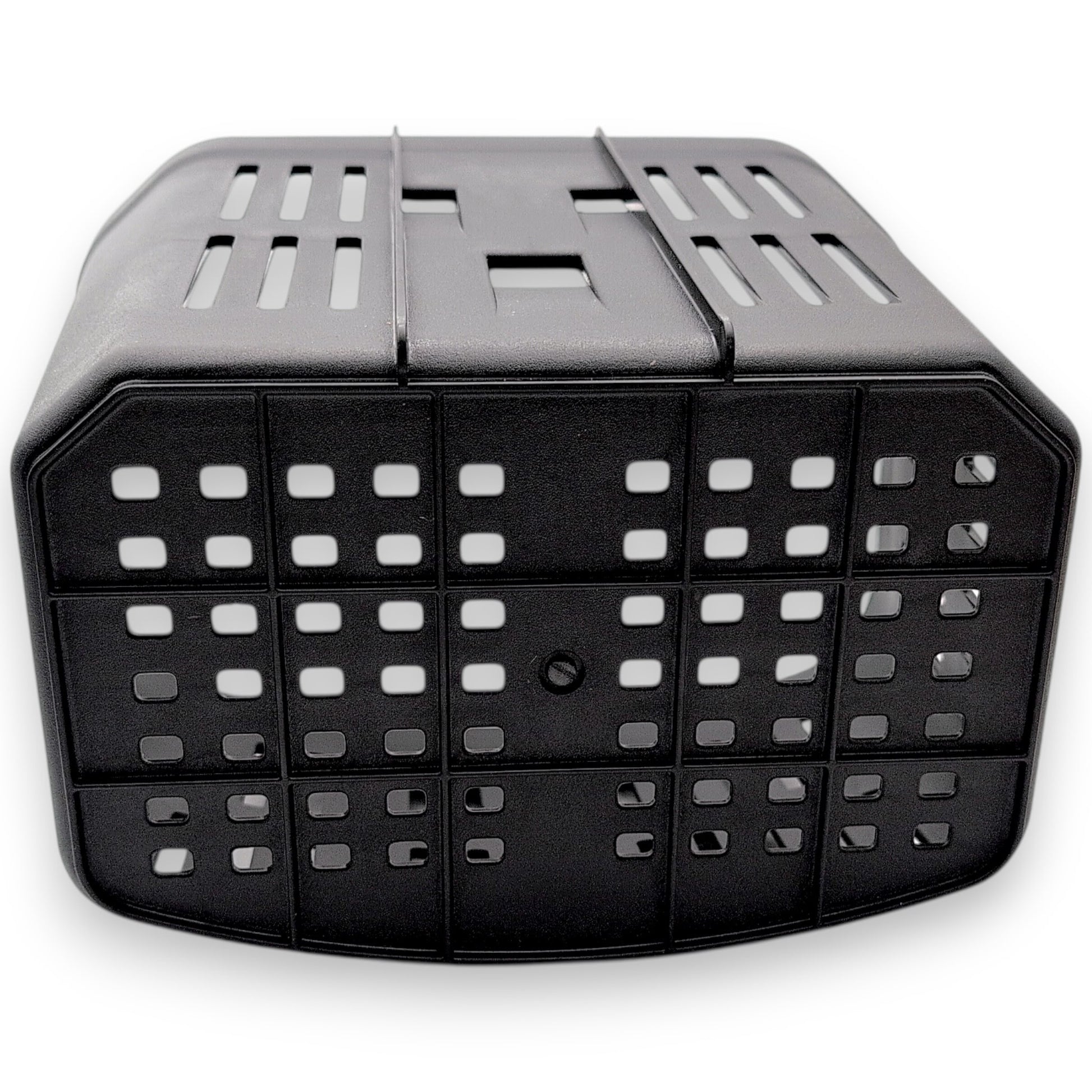 angle showing the bottom and back of this basket.