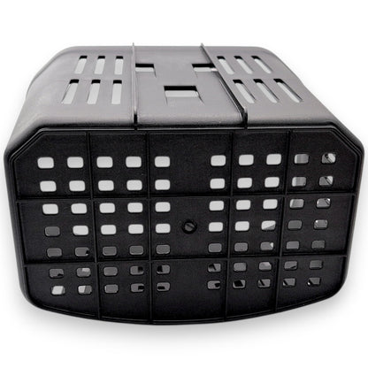 angle showing the bottom and back of this basket.