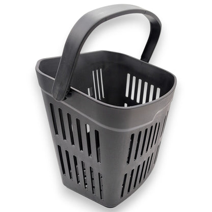 Front / left view of basket with handle in the upward position, part number: MBA-C40-PFB
